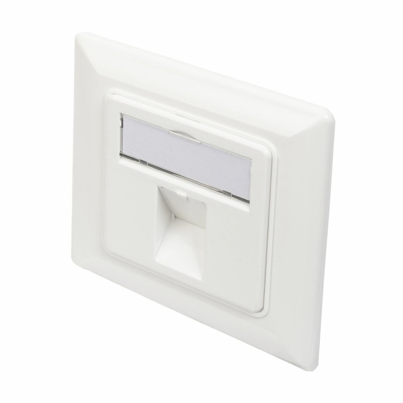 Vtičnica 1xRJ45 kotna 80x80 Digitus