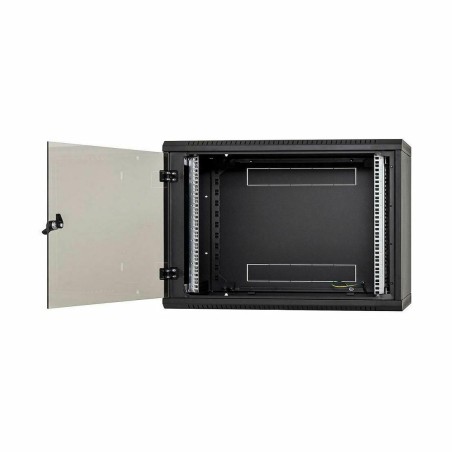 Zidni kabinet Triton 6U 370 600x400, črn, sestavljen