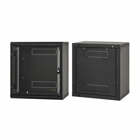 Zidni kabinet Triton 18U 900 600x400, črn, sestavljen
