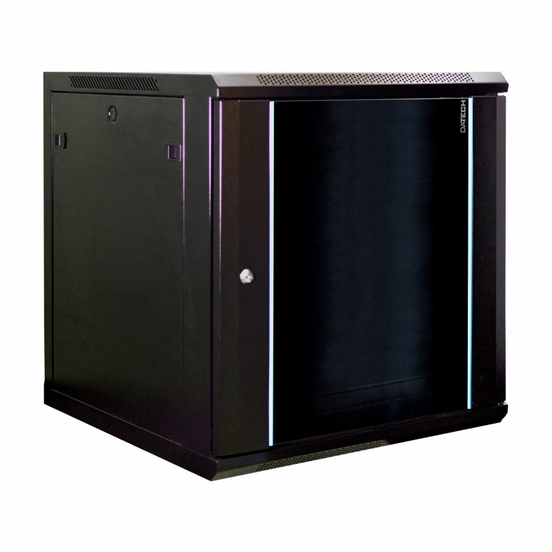 Zidni kabinet DATECH 18U 901 600x450, črn + polica