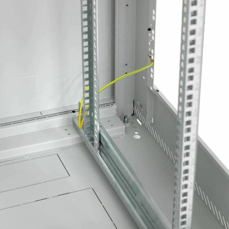 Samostoječi kabinet Triton 45U 2105 800x1000, siv, sestavljen
