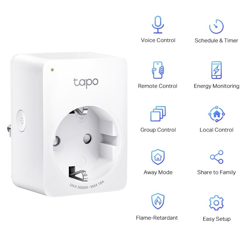 Pametna vtičnica TP-Link Tapo P110 Mini Smart, Wi-Fi
