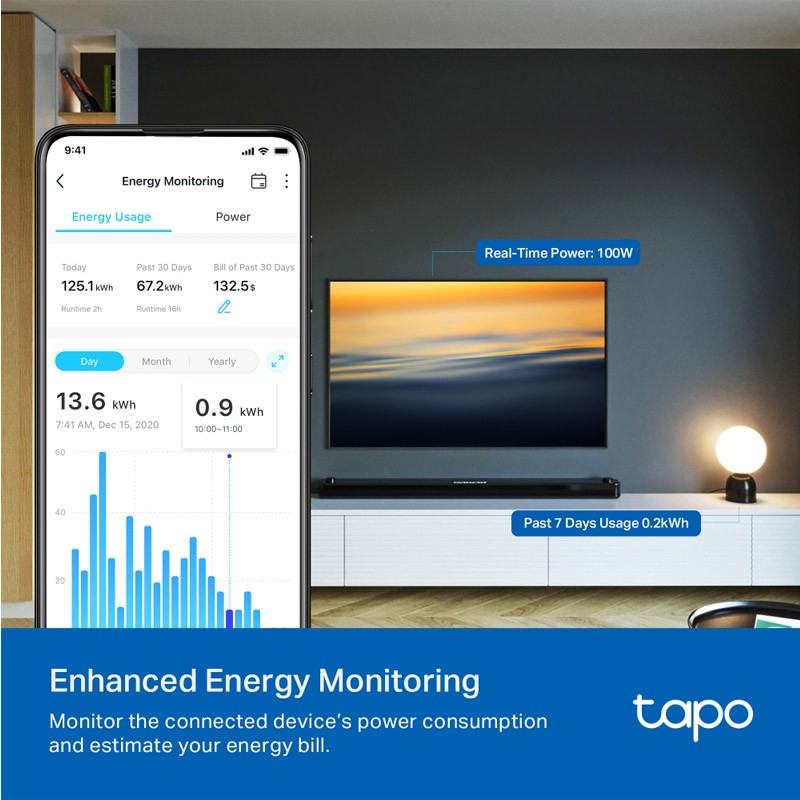 Pametna vtičnica TP-Link Tapo P110M Mini Smart, WiFi