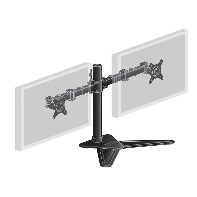 Namizni nosilec za 2 monitorja IIYAMA DS1002D-B1, do 30