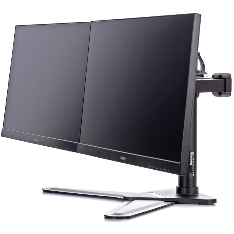 Namizni nosilec za 2 monitorja IIYAMA DS1002D-B1, do 30