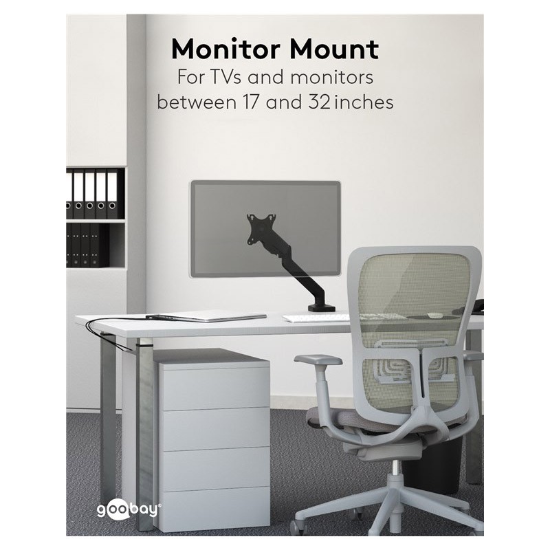 Namizni nosilec za monitor GOOBAY, 17"–32", do 9 kg