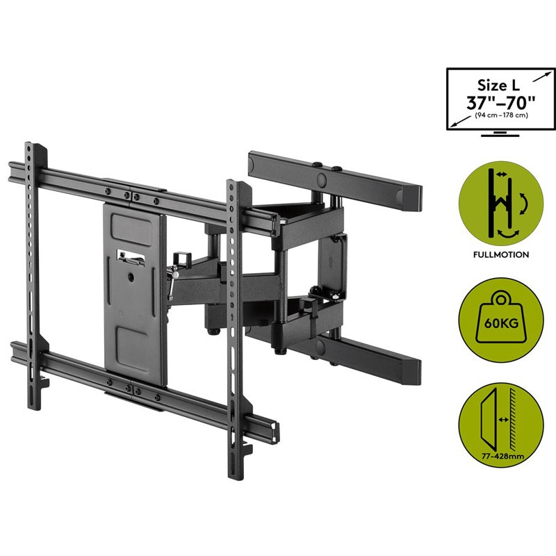 Stenski nosilec za TV GOOBAY Pro FULLMOTION L, 37"–70", do 60 kg