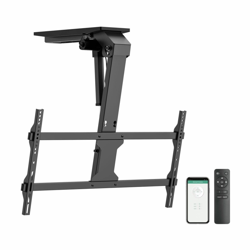 Stropni nosilec za TV SBOX CPLB-M0748, motoriziran, črn