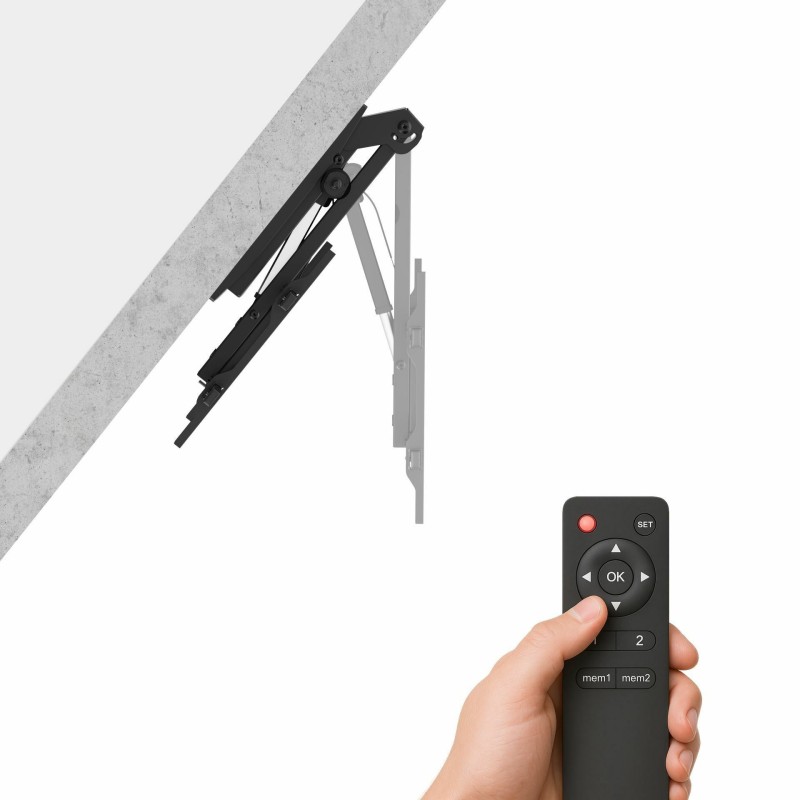 Stropni nosilec za TV SBOX CPLB-M0748, motoriziran, črn