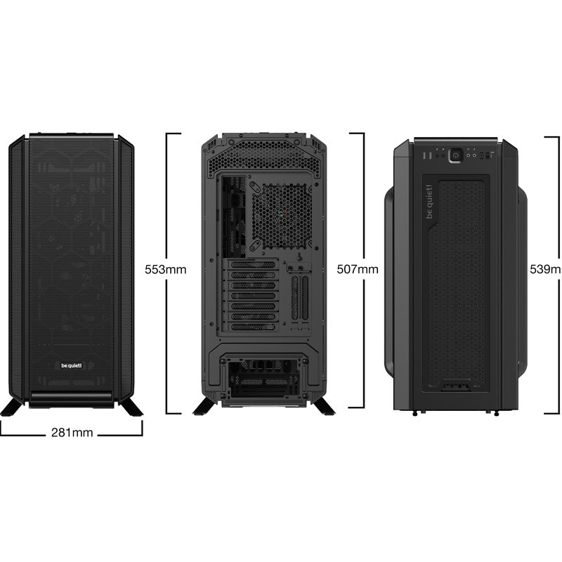 Ohišje BE QUIET! SILENT BASE 802 WINDOW (BGW39) midiATX, črno