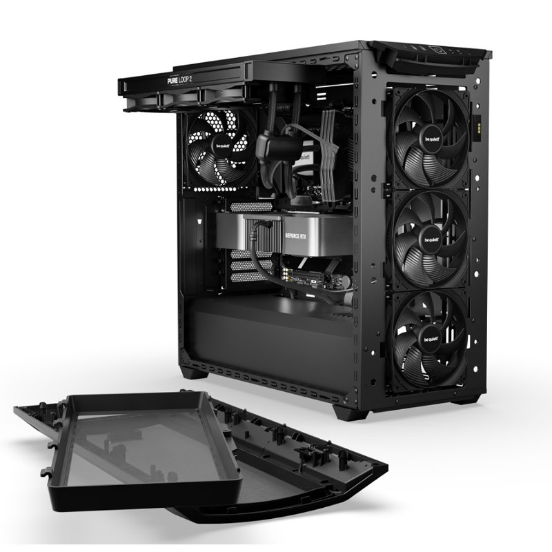 Ohišje BE QUIET! SHADOW BASE 800 DX (BGW61) midiATX, RGB, okno, črno