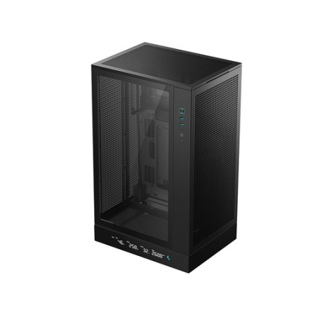 Računalniško ohišje DeepCool CH270 DIGITAL, Micro-ATX, LCD, steklo, črno