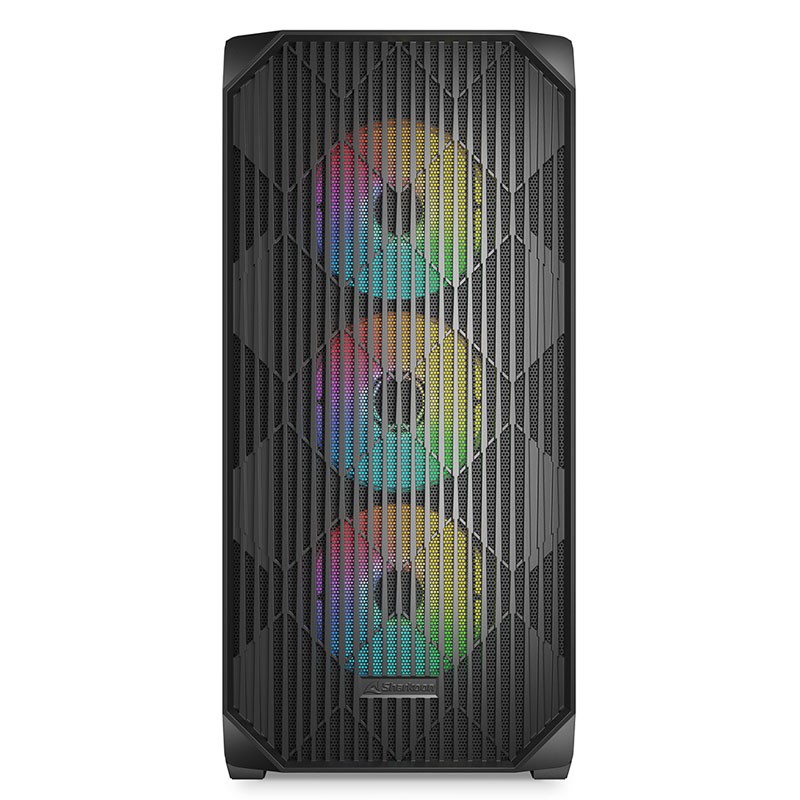 Ohišje SHARKOON AK3 RGB, midiATX, črno