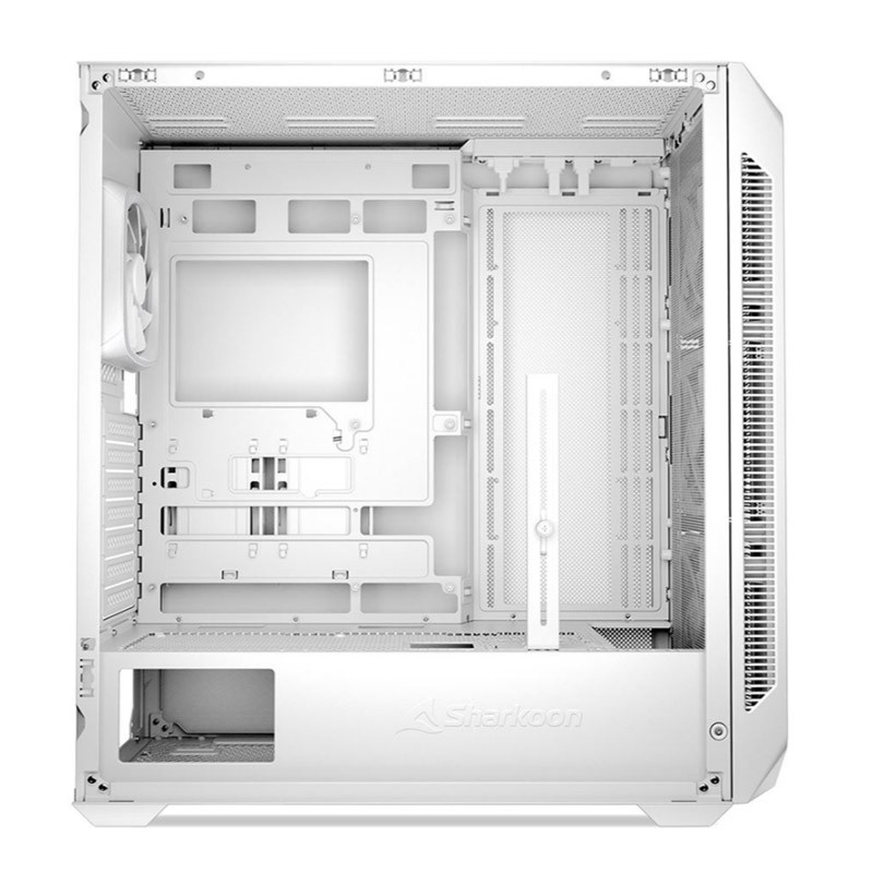 Ohišje SHARKOON AK5M RGB, midiATX, belo