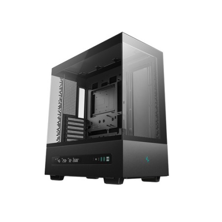 Ohišje DeepCool CH690 DIGITAL, ATX, Midi-Tower, LCD, steklo, črno