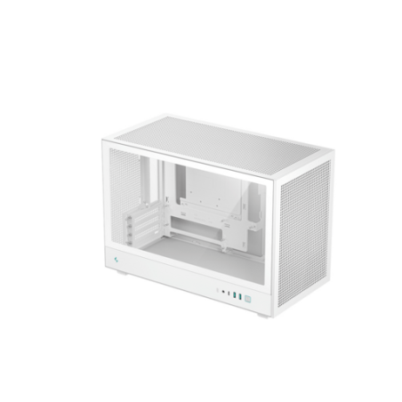 Računalniško ohišje DeepCool CH260, Micro-ATX, steklo, belo