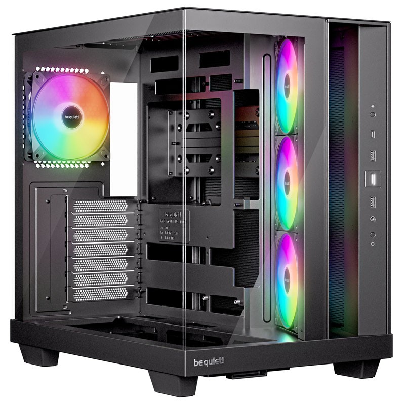 Ohišje BE QUIET! Light Base 500 LX RGB, midi-ATX, okno, črno