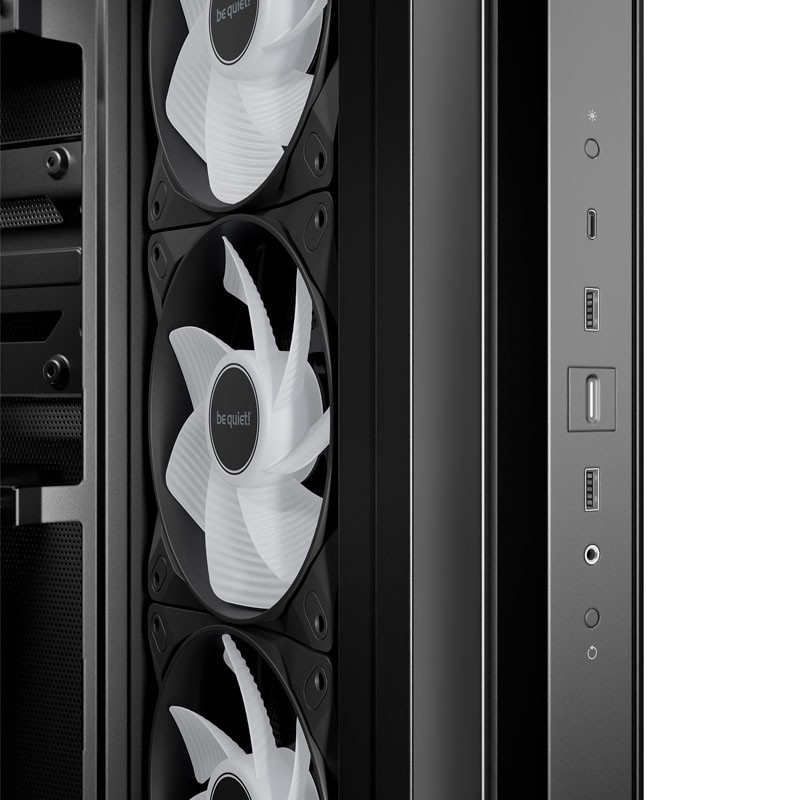 Ohišje BE QUIET! Light Base 500 LX RGB, midi-ATX, okno, črno