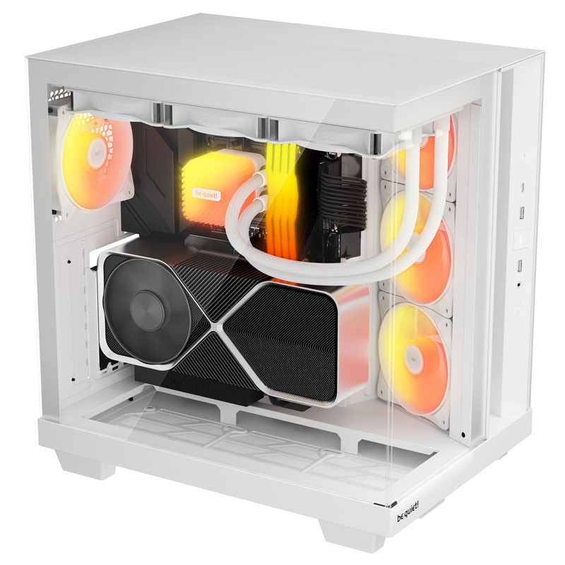 Ohišje BE QUIET! Light Base 500 LX RGB, midi-ATX, okno, belo