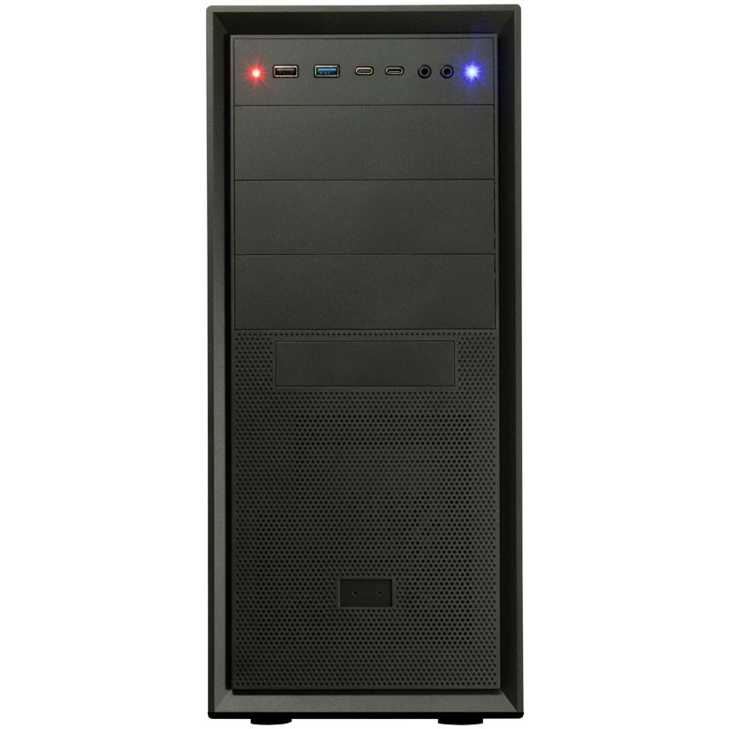 Ohišje Inter-Tech IT-8862 PLAID midi-ATX, črno