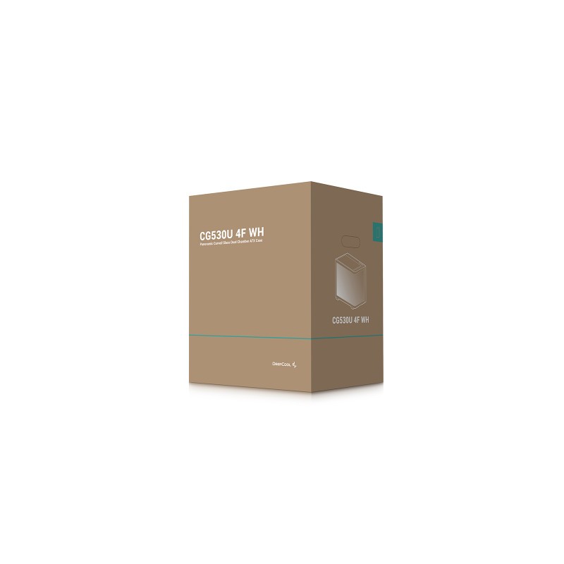 Ohišje DeepCool CG530U 4F WH, ATX, Midi-Tower, belo