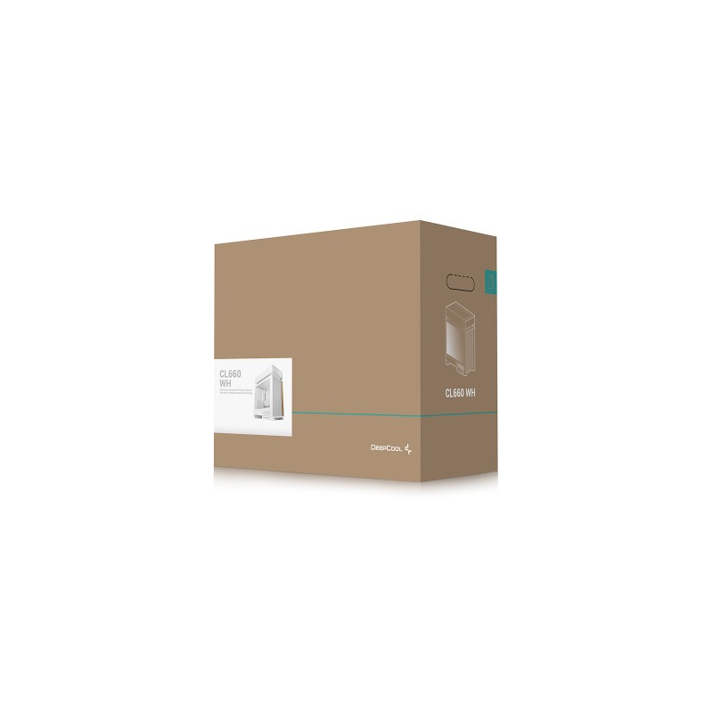 Ohišje DeepCool CL660 WH, ATX, Midi-Tower, belo