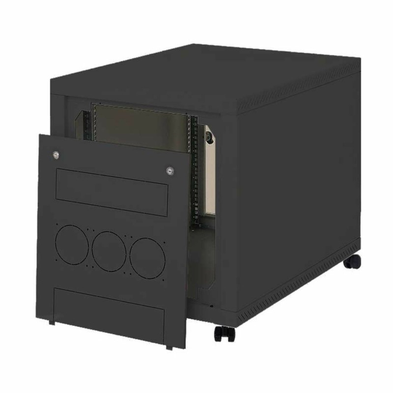 Kabinet 600x800 12U 620 Triton na kolesih, črn