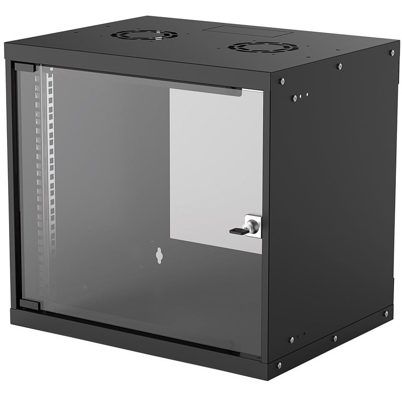Zidna komunikacijska omara INTELLINET Basic 19, 9U, 540x400, črna