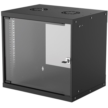 Zidna komunikacijska omara INTELLINET Basic 19, 9U, 540x400, črna