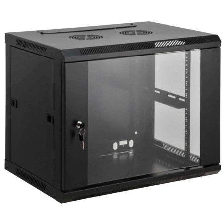 Zidna komunikacijska omara INTELLINET 19, 9U, 600x450, črna