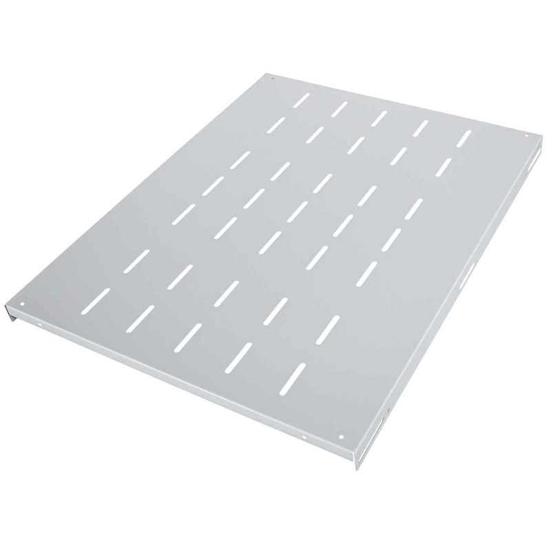 Fiksna polica INTELLINET 19", 1U, 800mm, 100kg, siva