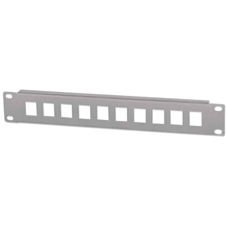 Slepi panel INTELLINET 10, 1U, 10-port, siv