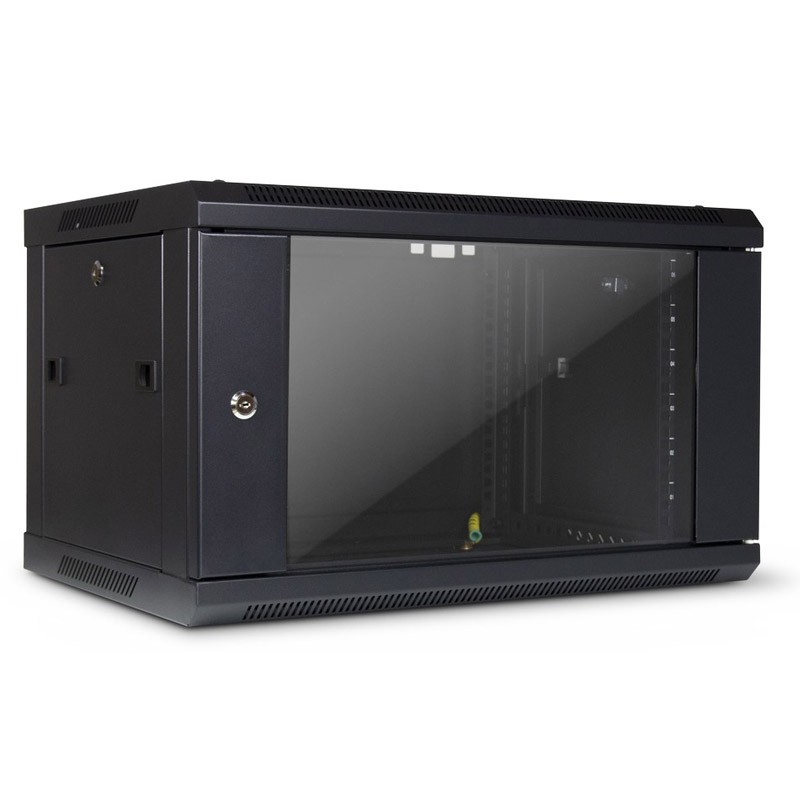 Zidna komunikacijska omara INTER-TECH SMA-6406 19", 6U, 600x450, črna