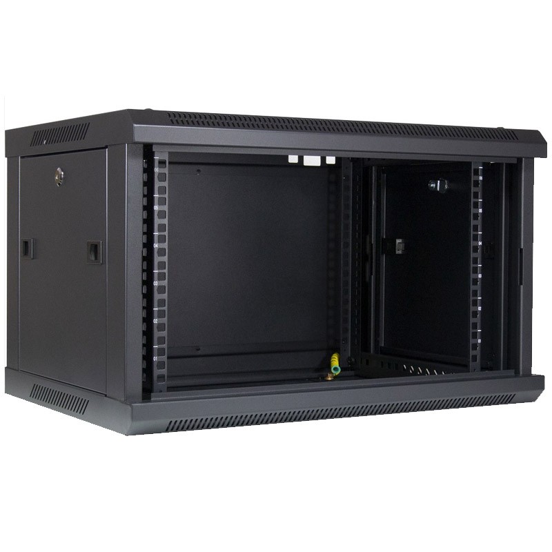 Zidna komunikacijska omara INTER-TECH SMA-6406 19", 6U, 600x450, črna