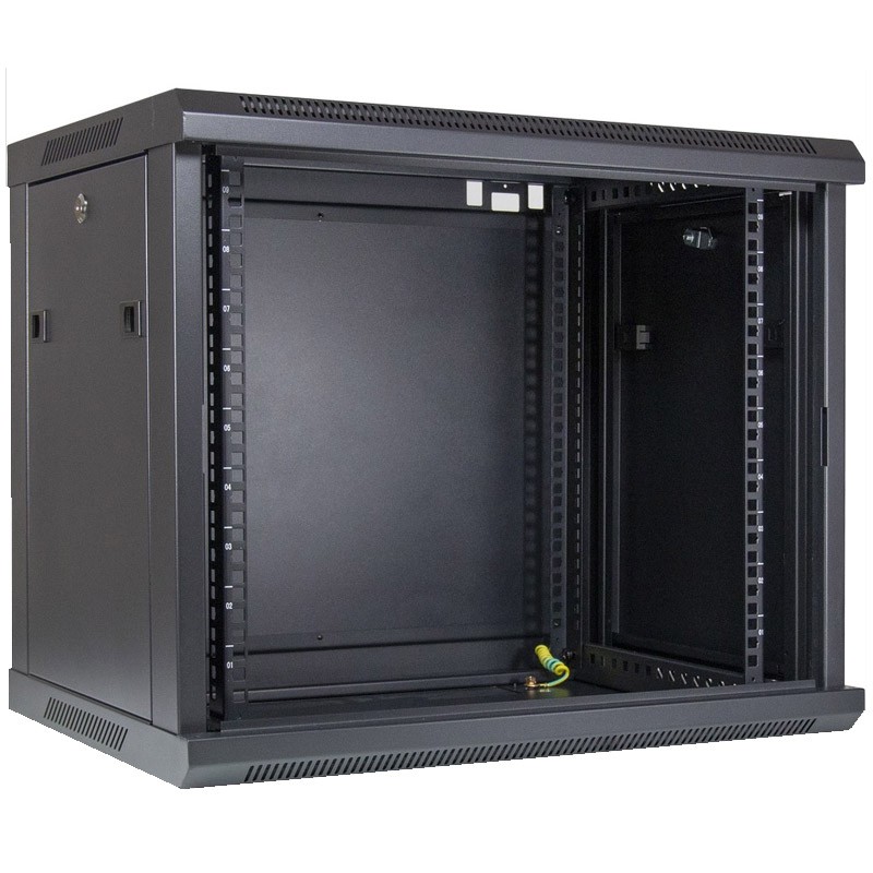 Zidna komunikacijska omara INTER-TECH SMA-6409 19", 9U, 600x450, črna