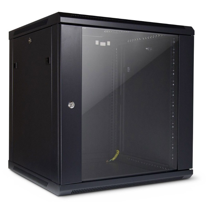 Zidna komunikacijska omara INTER-TECH SMA-6612 19", 12U, 600x600, črna