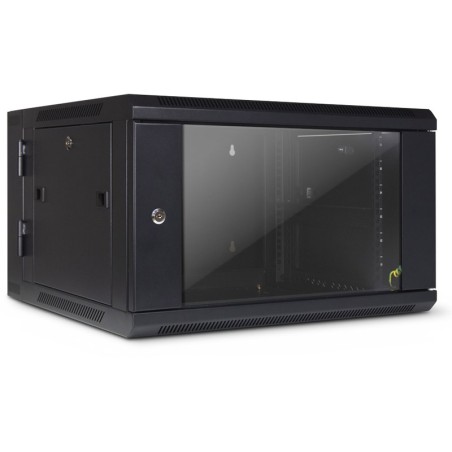 Zidna komunikacijska omara INTER-TECH SMA-6606 19", 6U, 600x600, črna