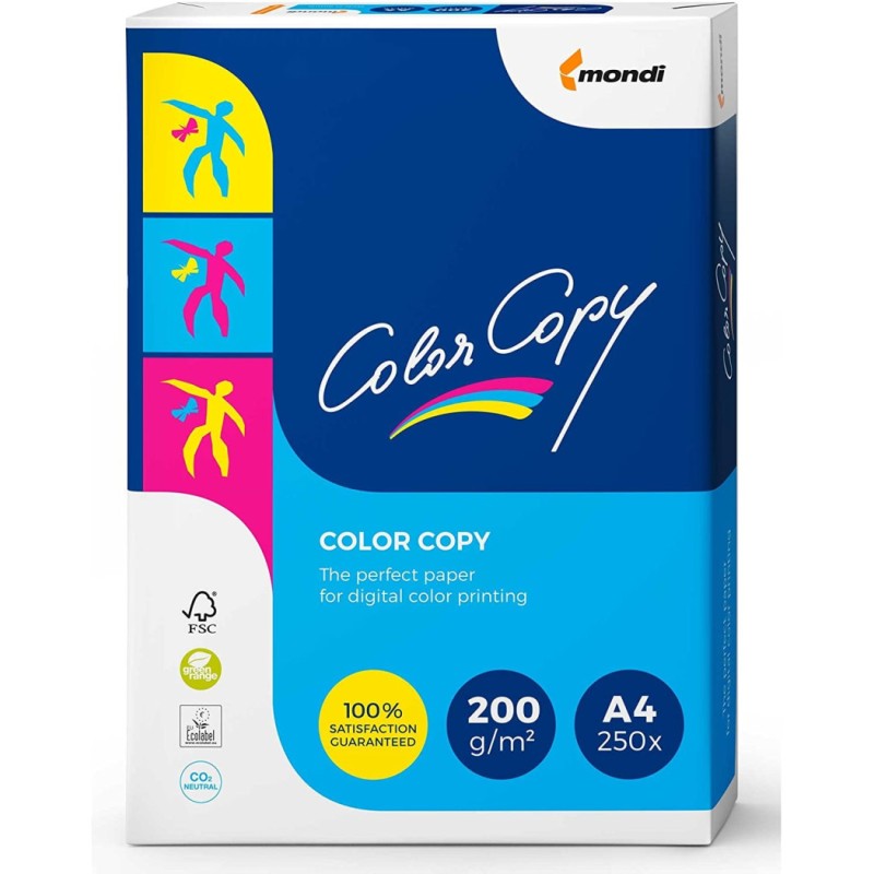 Papir color copy a4 200gr 1/250