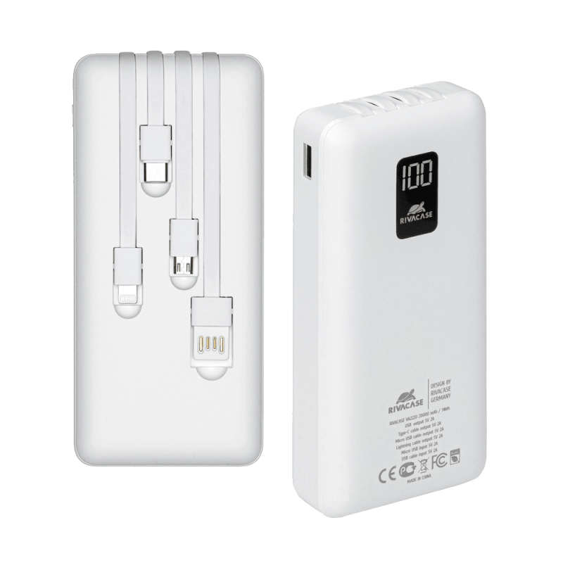 Prenosna baterija Powerbank RIVACASE VA2220, 20.000 mA