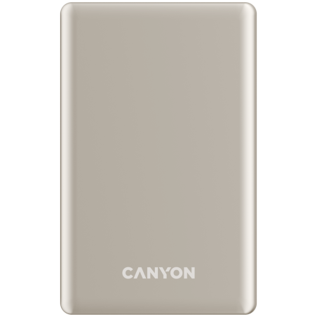 Prenosna baterija CANYON OnCharge 505 slim Magsafe, 5000mAh, PD20W, bež