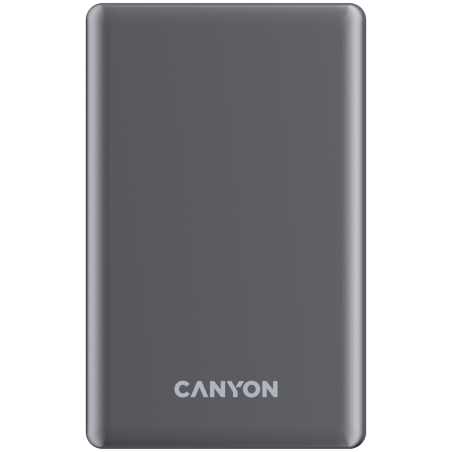 Prenosna baterija CANYON OnCharge 505 slim Magsafe 5000 mAh PD20W, siva
