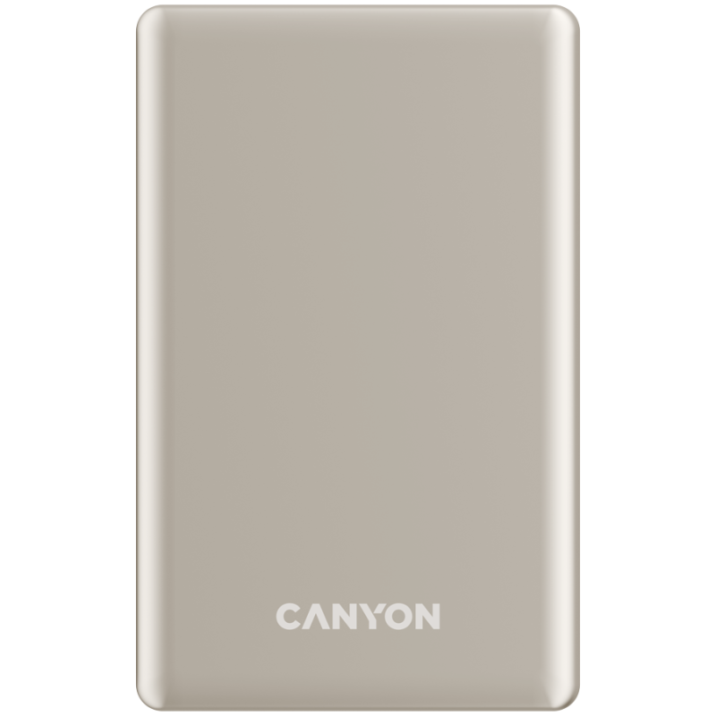 Prenosna baterija CANYON OnCharge 510 slim Magsafe 10000 mAh PD20W, bež