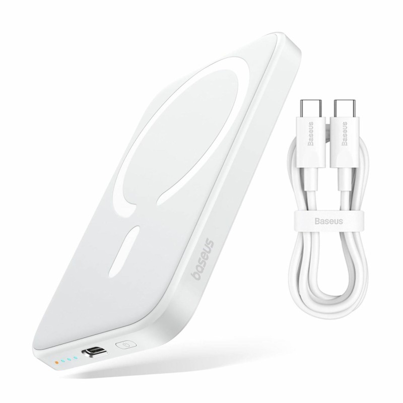 Prenosna baterija Powerbank Baseus PPCXM06A, 6.000mAh, 20W, magsafe, bela