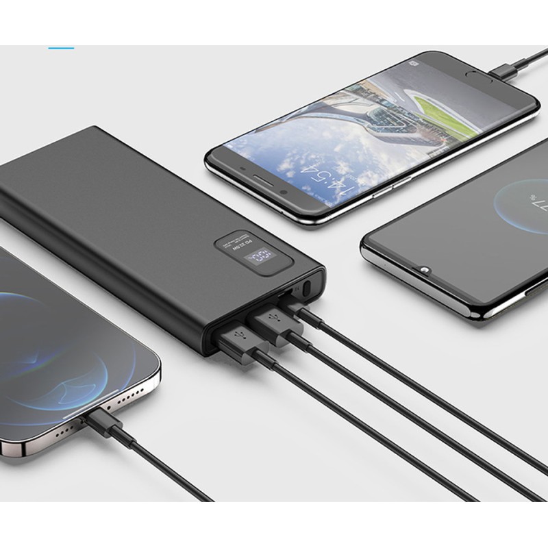 Prenosna baterija Powerbank Platinet PMPB10WQC726B, 10.000mAh