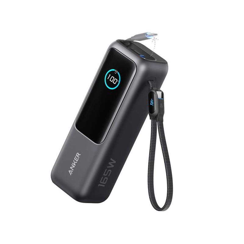 Prenosna baterija Powerbank Anker A1695H11, 25000 mAh, 165W, črna