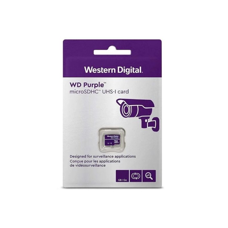 Pomnilniška kartica WD Purple 64GB Surveillance microSD, UHS 1