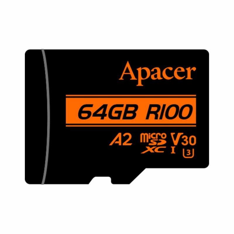 Pomnilniška kartica microSD XC  64GB APACER UHS-I U3 V30 R100 A2 8930030