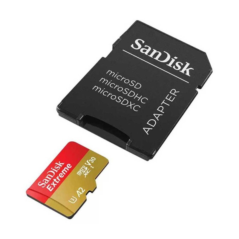 Pomnilniška kartica SanDisk Extreme microSDXC 64GB + SD Adapter 170MB/s & 80MB/s