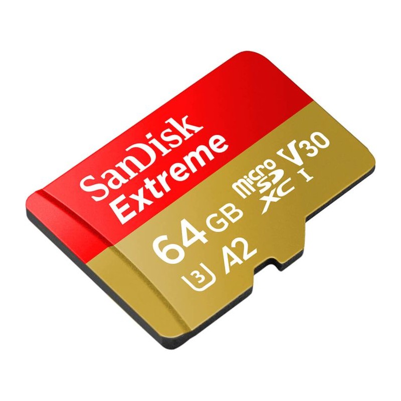Pomnilniška kartica SanDisk Extreme microSDXC 64GB + SD Adapter 170MB/s & 80MB/s
