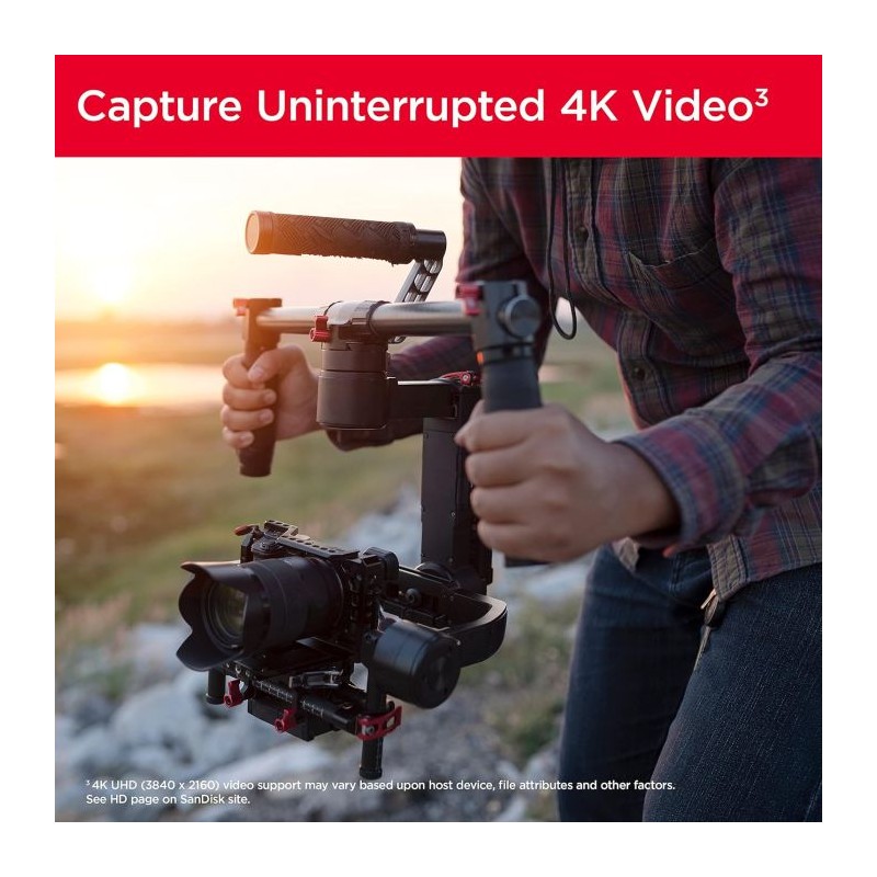 Pomnilniška kartica SDHC SANDISK. 32GB EXTREME PLUS, 100/60MB/s, UHS-I, C10, U3,